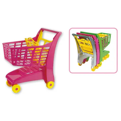 Androni Einkaufswagen mit Sitz rosa / ab 12 Monaten