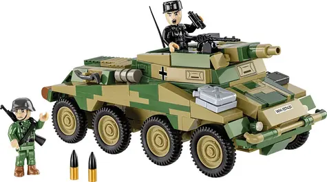 Cobi 2288 II WW Sd. Kfz 234/3 Stummel, 1:35 / 438 Würfel / 2 Figuren / ab 8 Jahren