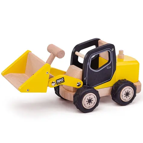 Tidlo Holzbagger gelb