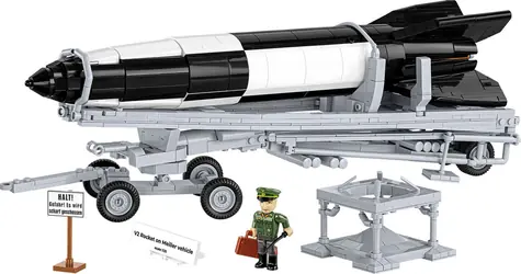 Cobi 3120 II WW V2 Rakete auf Meiller EXECUTIVE ED Chassis / 1191 Würfel / 1 Figur / 1:35 / ab 11 Jahren