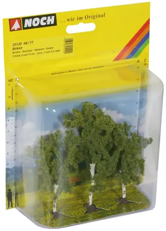 Noch Birken-Set / 3-teilig / H0 (Maßstab 1:87) / ab 14 Jahren