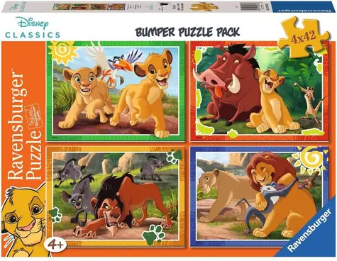 Ravensburger Disney: Der König der Löwen / 4x42 Teile / ab 4 Jahren