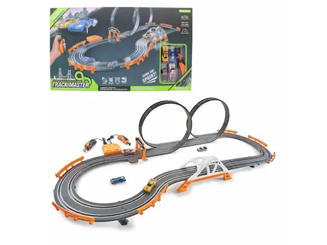 MaDe Car Bahn 520 cm / 145 x 60 x 32 cm / Adapter und Batterie / ab 6 Jahren