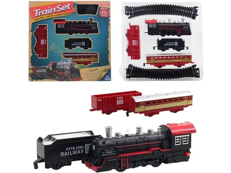 MaDe Batteriebetriebenes Eisenbahnset / 25 x 25 cm / ab 3 Jahren