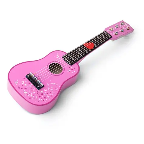 Tidlo Holzgitarre Stern Pink