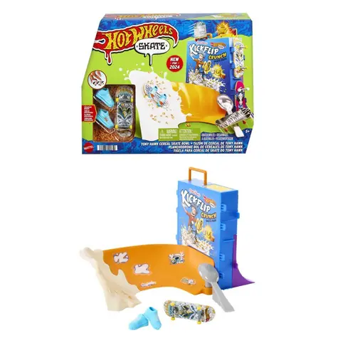 Mattel Hot Wheels Skates Frühstücksflocken-Fingerboard-Skatepark / ab 5 Jahren