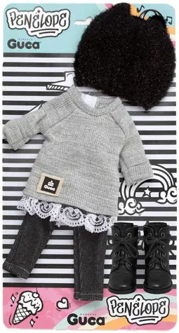 Guca P858 Outfit für PENELOPE Puppe, Größe 34 cm, inklusive Schuhe