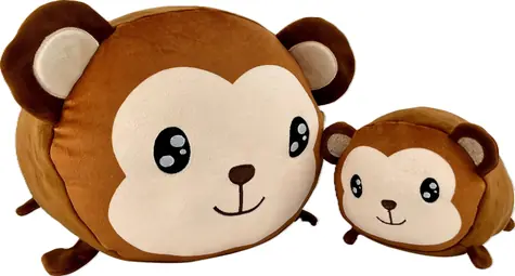 Magisches Affenbaby - Mutter mit Baby - Set aus Plüschtieren (20 und 40 cm)