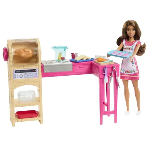 Mattel Barbie Teresa Puppe und Küchenspielset / ab 3 Jahren