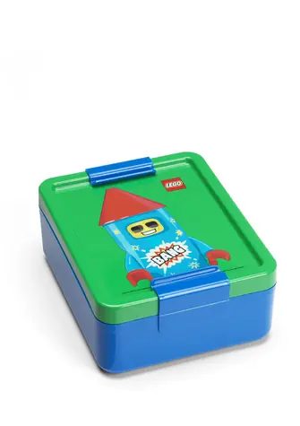 LEGO® Raketen-Snackbox - blau/grün