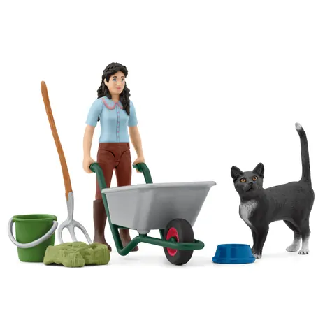 Schleich Spielset zum Werfen und Fellpflegen / ab 4 Jahren