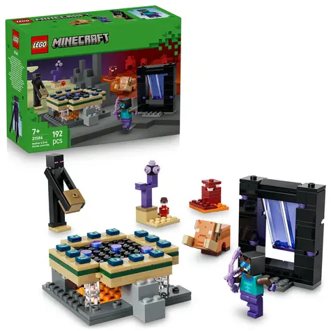 LEGO® Minecraft® 21584 Reise durch das Portal zum Nether und zum Ende / Anzahl der Teile: 192 / ab 7 Jahren