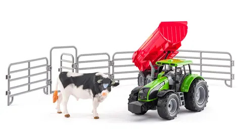 Faunica Traktor mit Bullen / ab 3 Jahren
