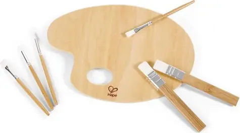 Hape Künstlerpalette und Pinselset / ab 3 Jahren