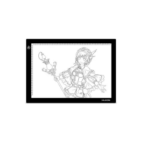 Huion L4S schwarzes, hintergrundbeleuchtetes Zeichenbrett mit LED-Beleuchtung, 310 × 210 mm