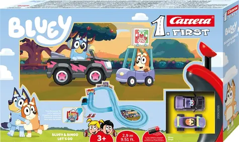 Carrera 63055 FIRST Bluey 2.9 / Autorennbahn / Streckenlänge 2,9 m / ab 3 Jahren