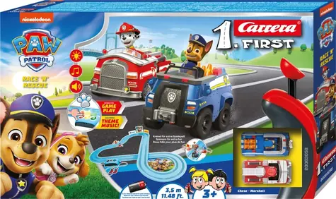 Carrera 63058 FIRST Paw Patrol / Autorennbahn / Streckenlänge 3,5 m / ab 3 Jahren