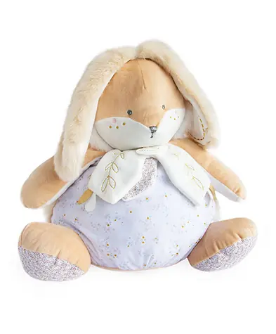 Doudou Weißes Kaninchen mit Stauraum für Schlafanzüge, 38 cm / ab 0 Monaten
