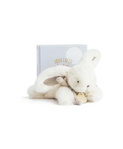 Doudou Geschenkset - Plüschhase Beige 16 cm / ab 0 Monaten