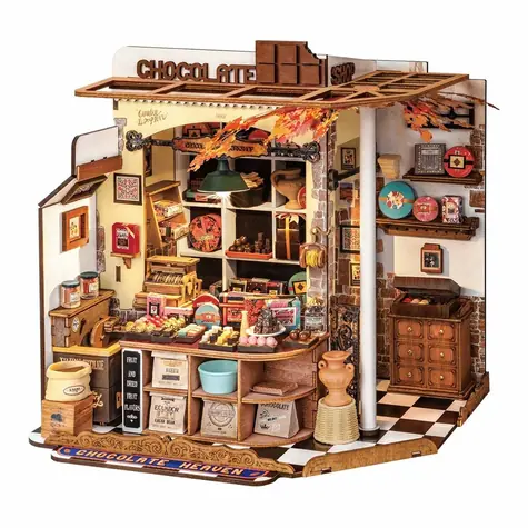 Robotime Miniatur von Henrys Schokoladenhaus / aus dem Jahr 14