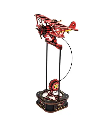 Robotime 3D mechanisches Puzzle Doppeldecker mit Pendel