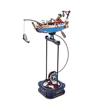 Robotime 3D mechanisches Puzzle Fischerboot mit Pendel
