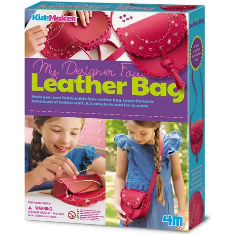 4M Herstellung einer Handtasche aus Kunstleder / ab 5 Jahren