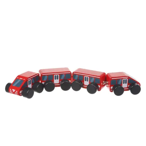 CUBIKA 15108 Express - Holzzug mit Magneten / 4 Teile / ab 3 Jahren