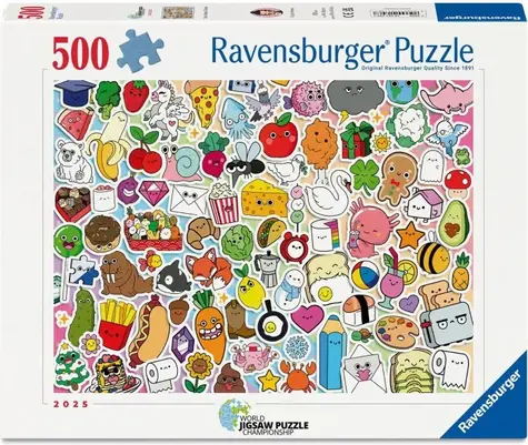 Ravensburger 120017967 Collage voller Chaos, 500 Teile / Alter: ab 12 Jahren / Version: international
