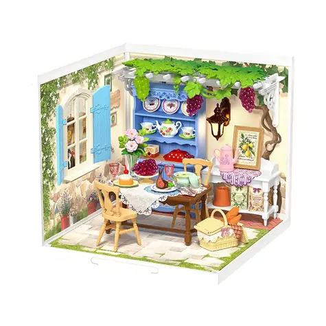 Robotime 3D Holzpuzzle Miniaturhaus Sommerveranda