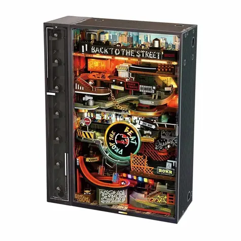 Robotime 3D mechanische Puzzlekugelbahn Hip-Hop-Straße