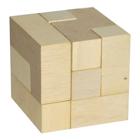 Detoa Holzpuzzlewürfel / ab 3 Jahren