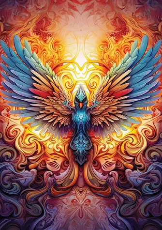 Kunstpuzzle 5253 Buntes Phönix-Puzzle / 1000 Teile / ab 15 Jahren