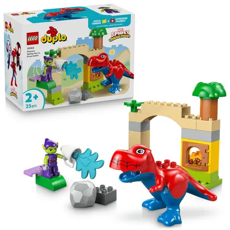 LEGO® DUPLO® 10463 Dinosaurier Spidey-Rex gegen Grüner Kobold / Anzahl der Teile: 25 / ab 2 Jahren