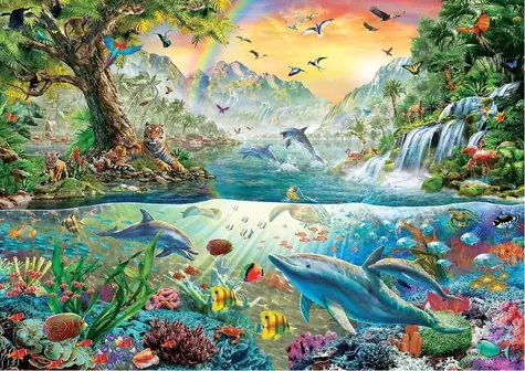Kunstpuzzle 5485 Puzzle Utopia / 2000 Teile / ab 15 Jahren
