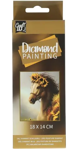 CRAFT ID Diamantmalerei Pferd 14x18cm
