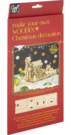 CRAFT ID 3D-Holzpuzzle Weihnachtsmann