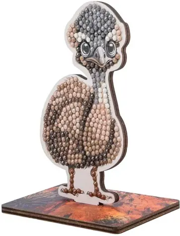 CRYSTAL ART Diamantmalerei auf dem Boden: Emu