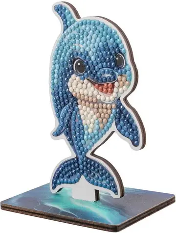 CRYSTAL ART Diamantmalerei Ozean: Delfin