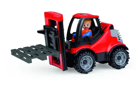 Lena 917006 Auto Truckies Gabelstapler mit Palettenaufsatz / ab 2 Jahren