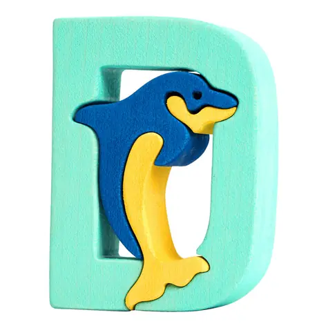 Fauna Alphabet Buchstabe D Delfin / ab 3 Jahren