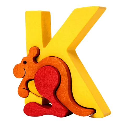Fauna Alphabet Buchstabe K Känguru / ab 3 Jahren