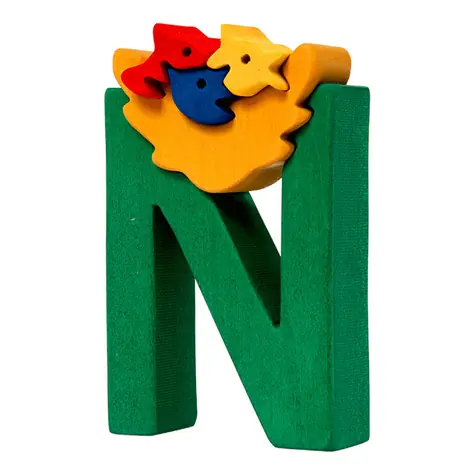 Fauna Alphabet Buchstabe N Nest / ab 3 Jahren