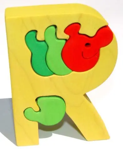 Fauna Alphabet Buchstabe R Wurm / ab 3 Jahren