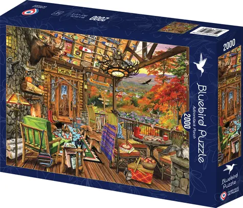 BlueBird Puzzle Adirondack Veranda / 2000 Teile / ab 14 Jahren