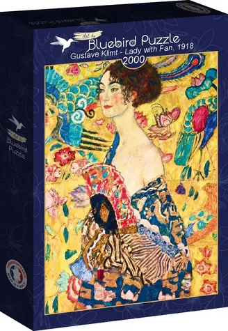 BlueBird Puzzle Dame mit Fächer / 2000 Teile / ab 14 Jahren