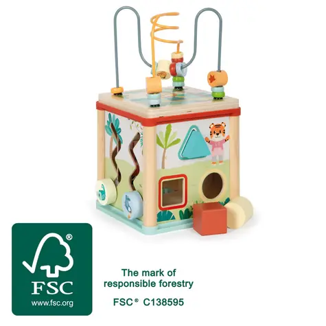 Small Foot Holzmotorblock Dschungelfreunde