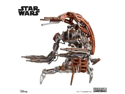 Ugears 3D-Holzpuzzle Star Wars Droideka