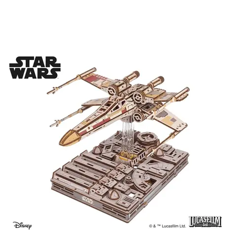Ugears 3D-Holzpuzzle Star Wars Luke Skywalker X-Wing-Kämpfer