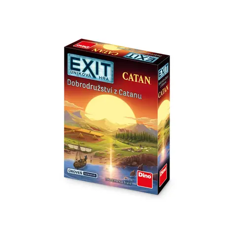 Dino EXIT Escape Game: Abenteuer von Catan / für 1-4 Spieler / Spieldauer: 90 Minuten / ab 10 Jahren